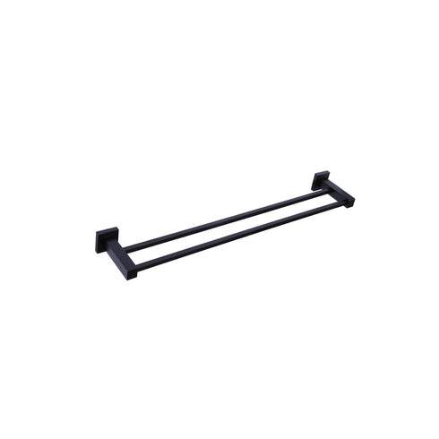 Meir Square Double Towel Rail 600mm